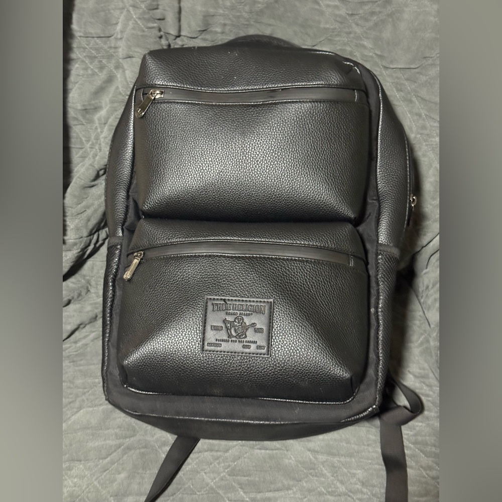 True Religion Black Men's Backpack